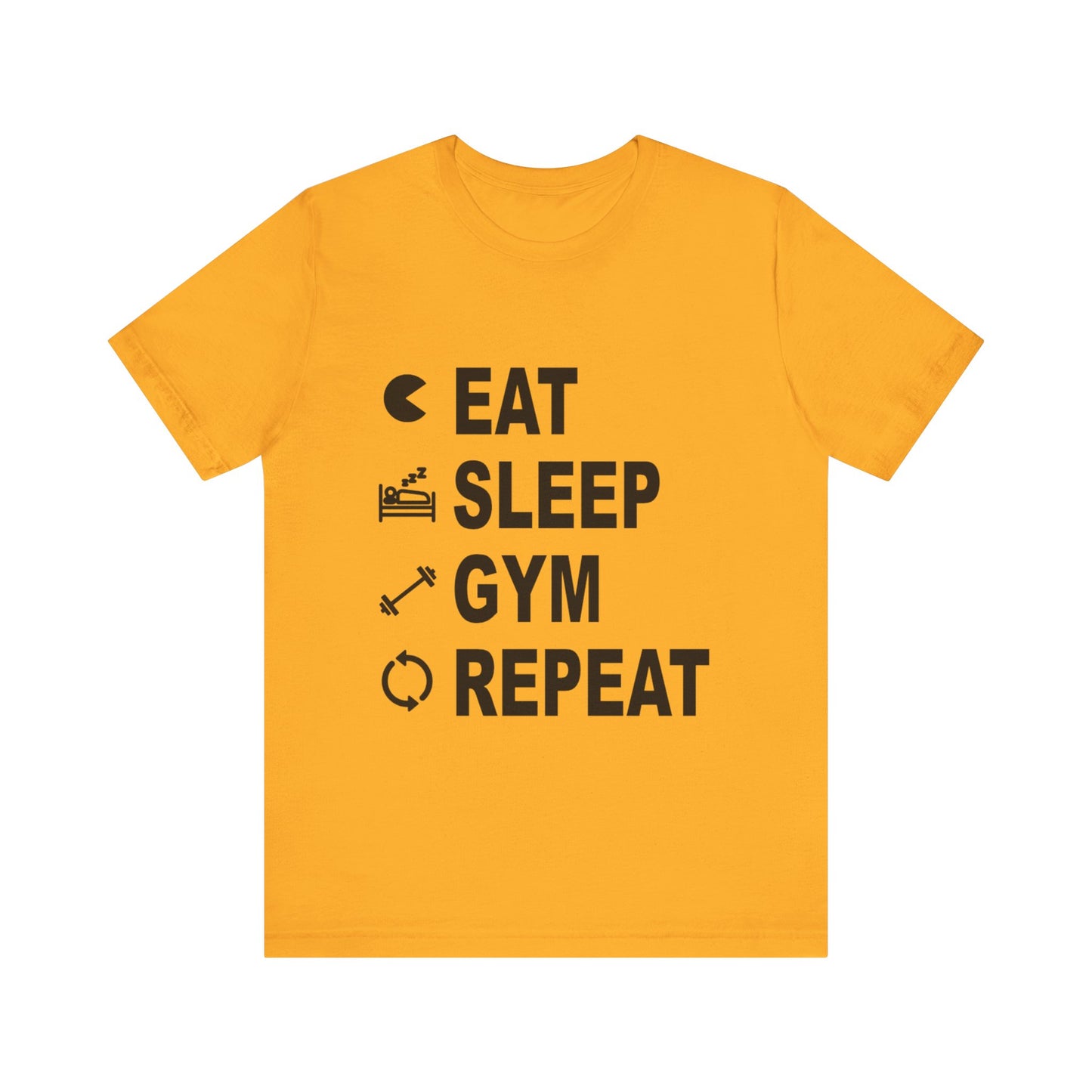 Eat Sleep Gym Repeat Unisex Tee