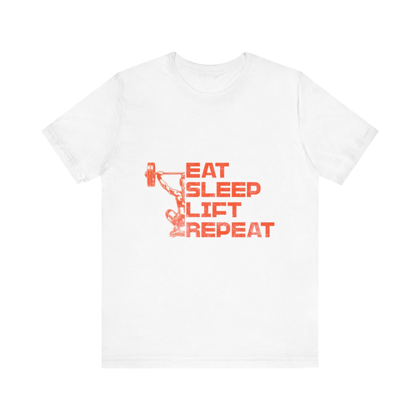 Workout Motivation T-Shirt - Eat, Sleep, Lift, Repeat