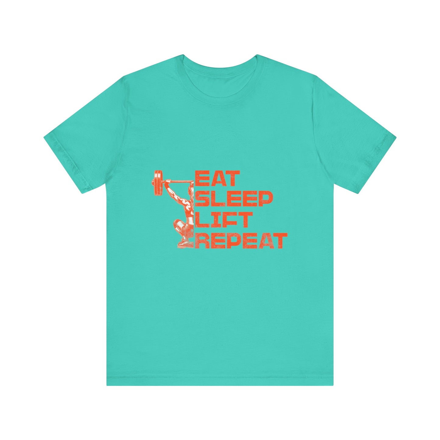 Workout Motivation T-Shirt - Eat, Sleep, Lift, Repeat