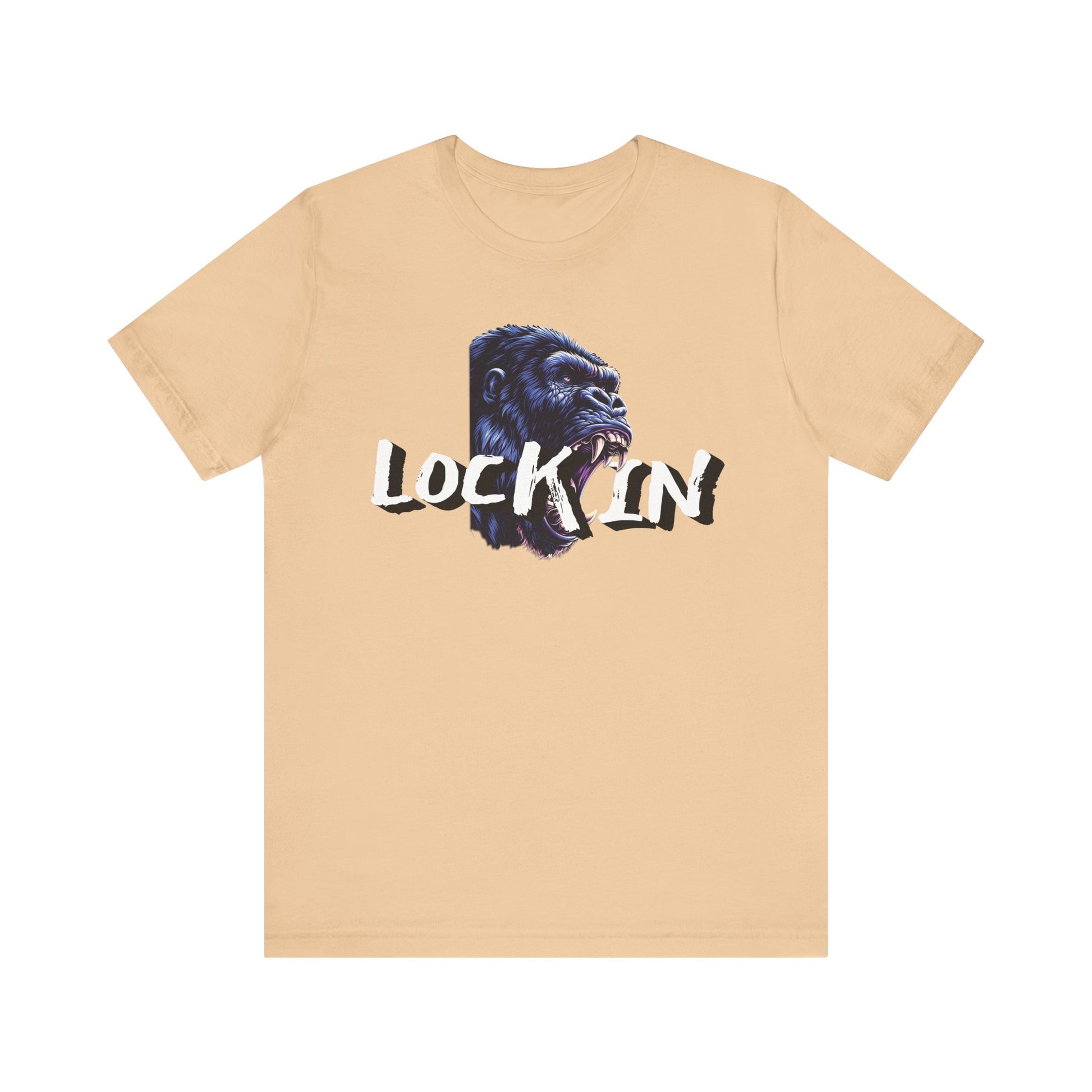 Lock In Gorilla Graphic Tee - Unisex Jersey Short Sleeve T-Shirt