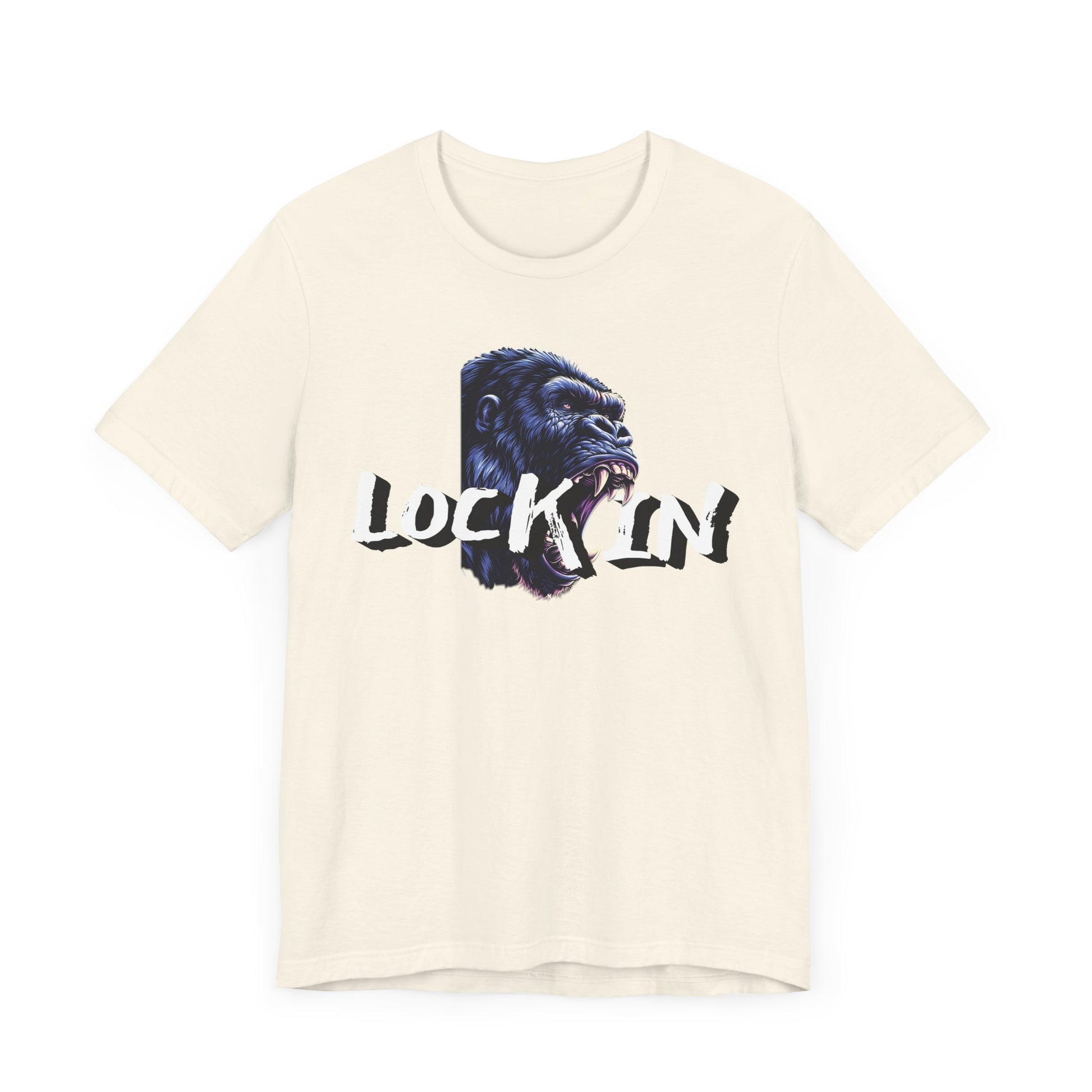 Lock In Gorilla Graphic Tee - Unisex Jersey Short Sleeve T-Shirt