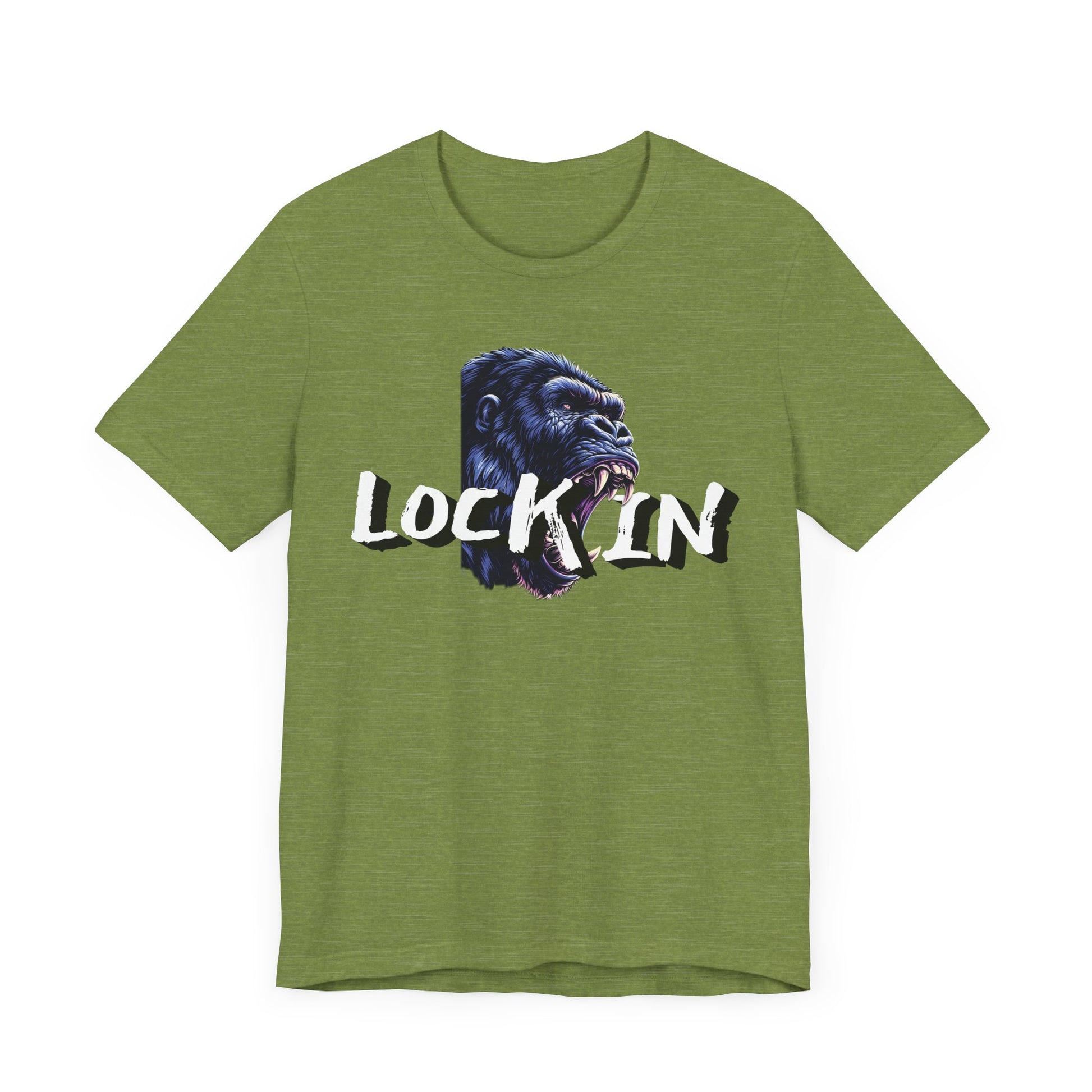 Lock In Gorilla Graphic Tee - Unisex Jersey Short Sleeve T-Shirt