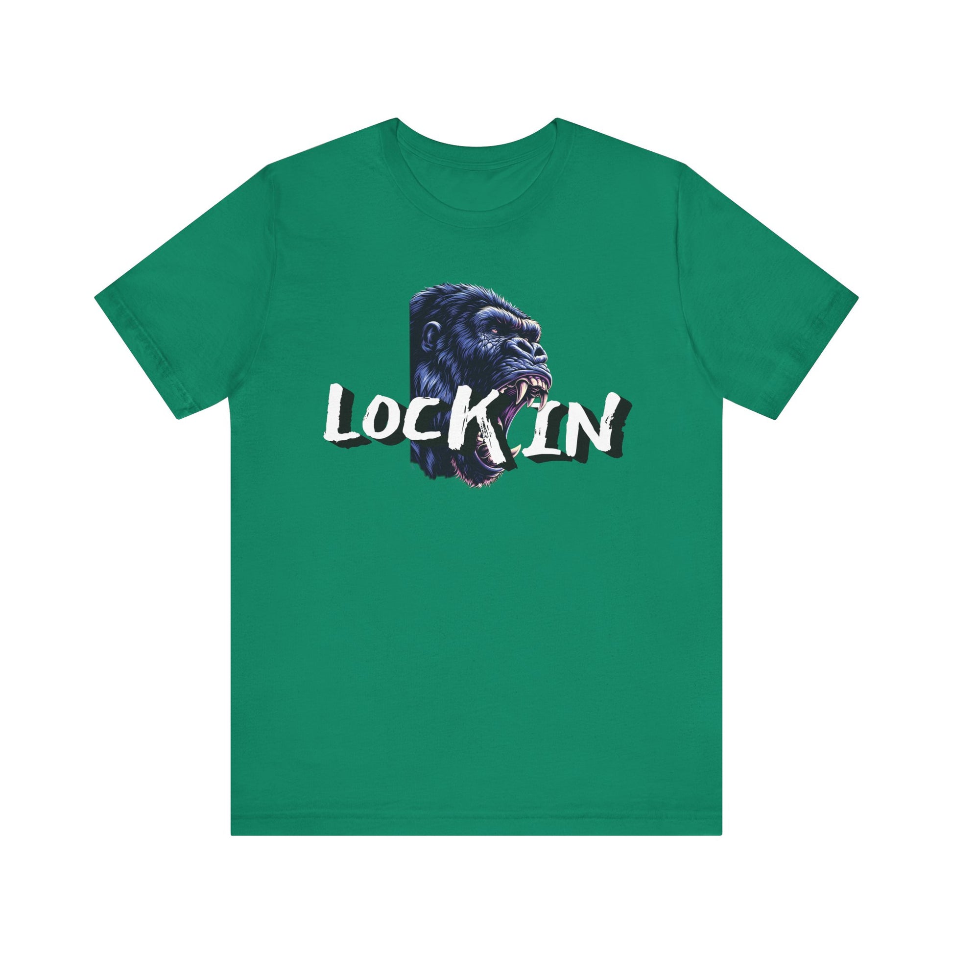 Lock In Gorilla Graphic Tee - Unisex Jersey Short Sleeve T-Shirt