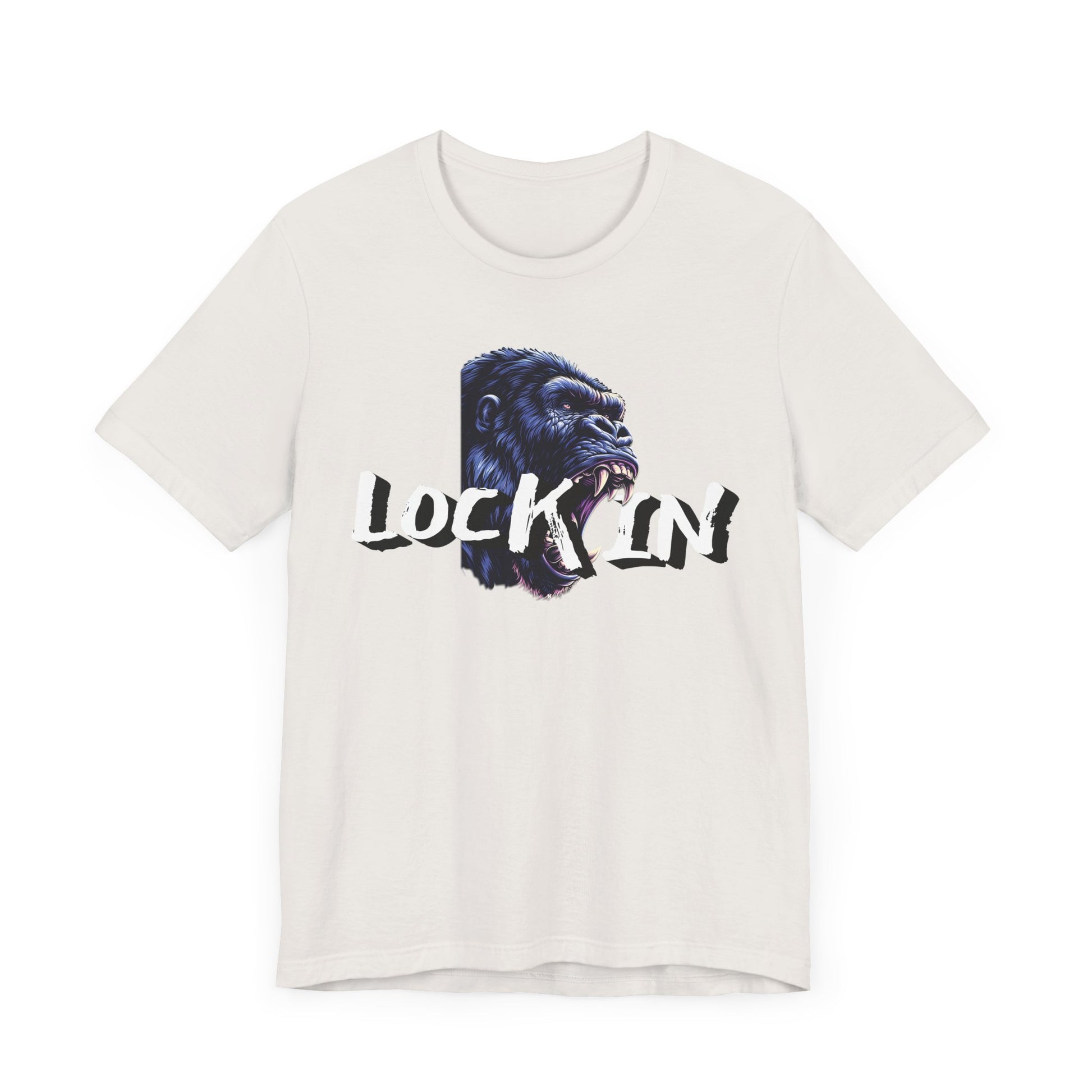 Lock In Gorilla Graphic Tee - Unisex Jersey Short Sleeve T-Shirt