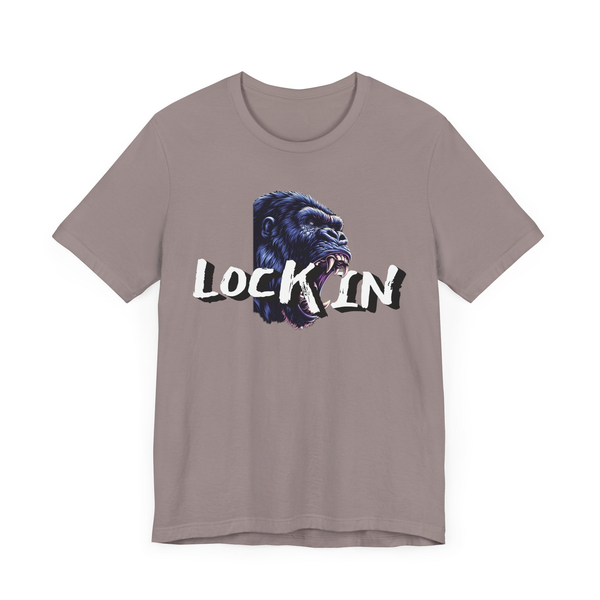 Lock In Gorilla Graphic Tee - Unisex Jersey Short Sleeve T-Shirt
