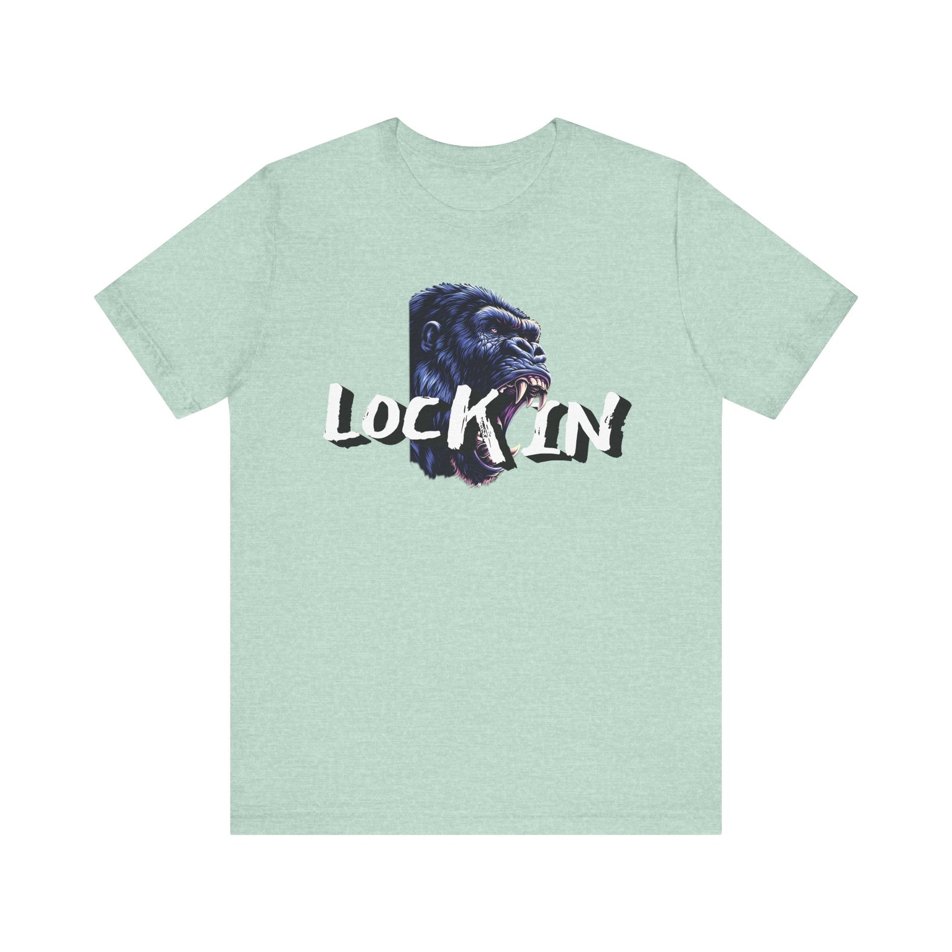 Lock In Gorilla Graphic Tee - Unisex Jersey Short Sleeve T-Shirt