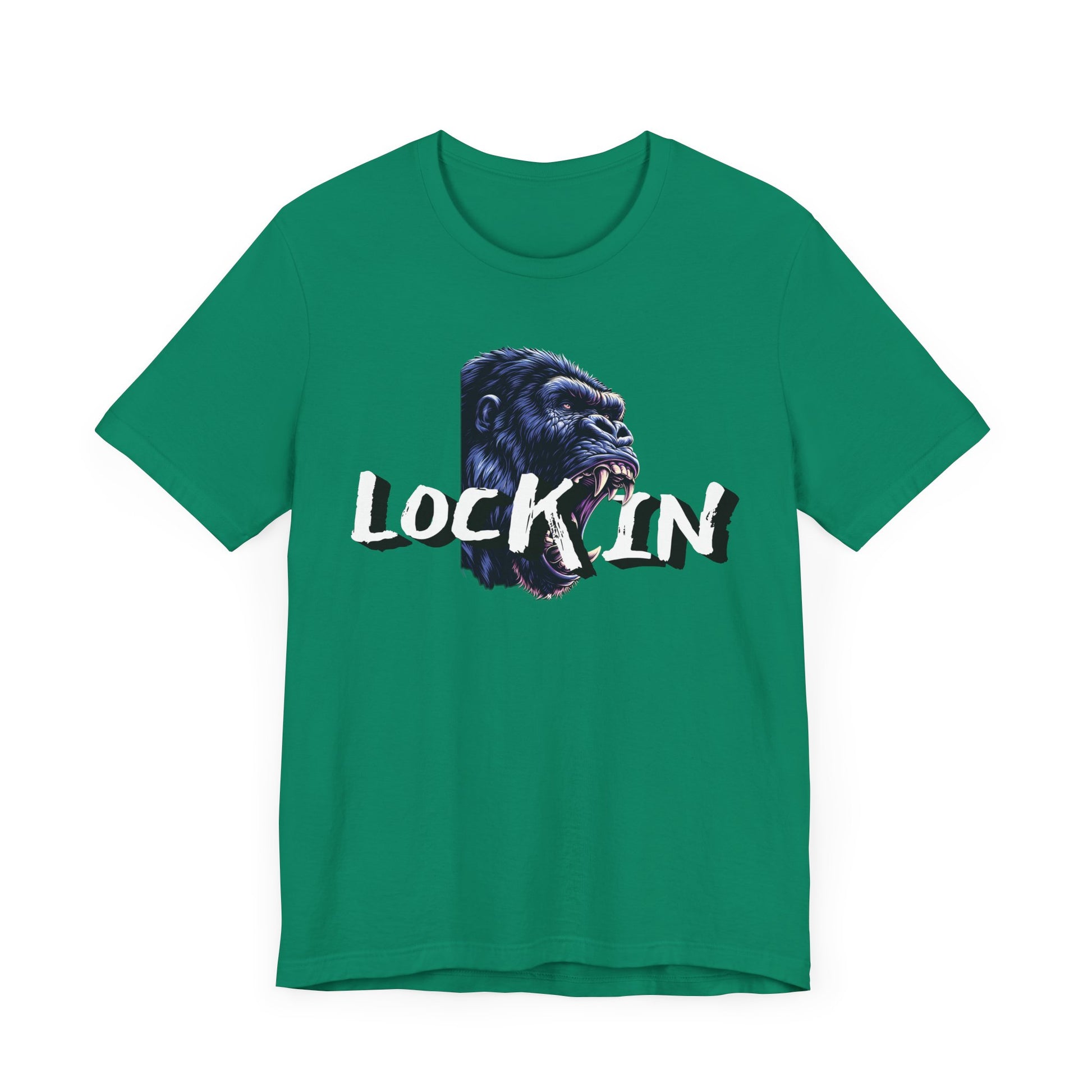 Lock In Gorilla Graphic Tee - Unisex Jersey Short Sleeve T-Shirt