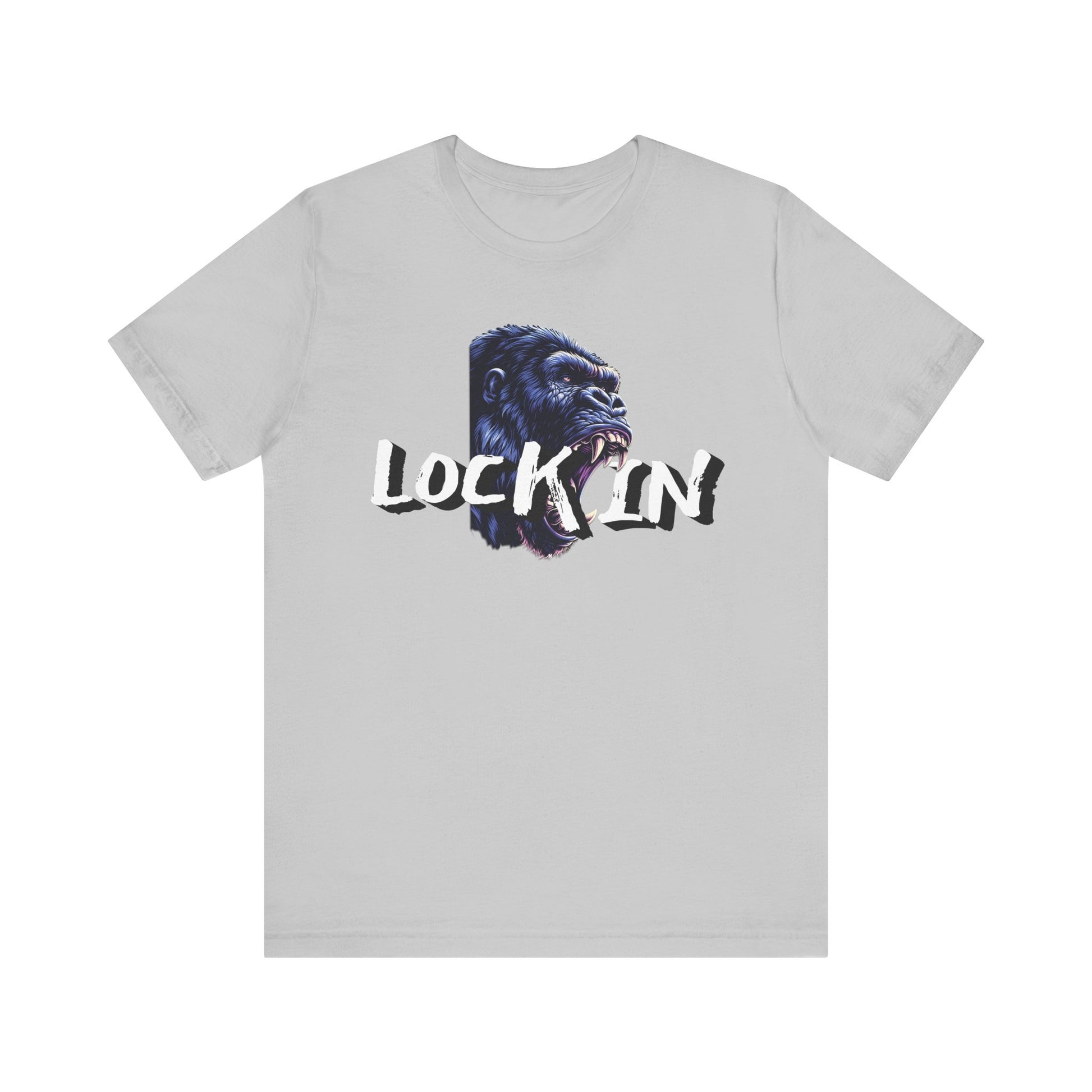 Lock In Gorilla Graphic Tee - Unisex Jersey Short Sleeve T-Shirt