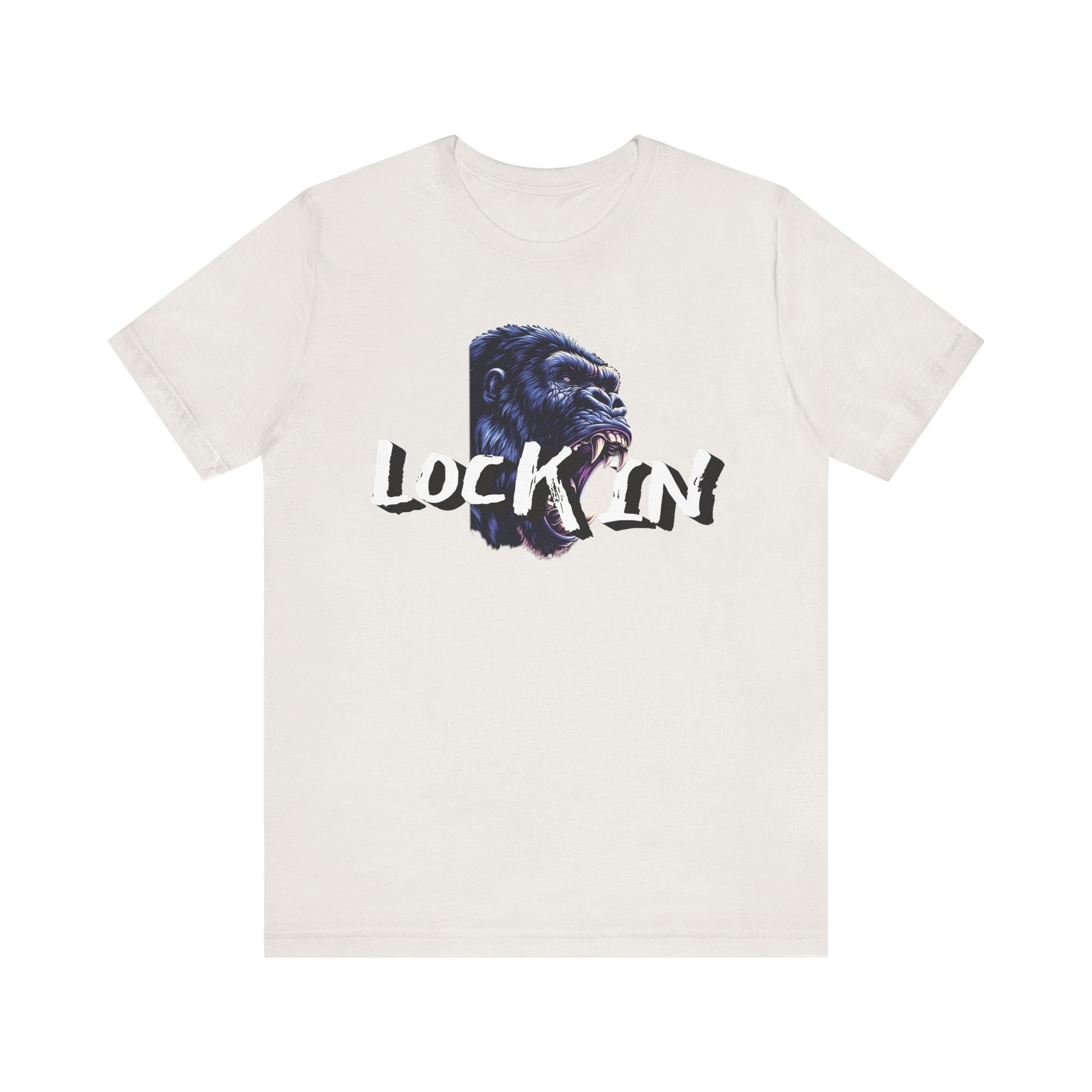 Lock In Gorilla Graphic Tee - Unisex Jersey Short Sleeve T-Shirt