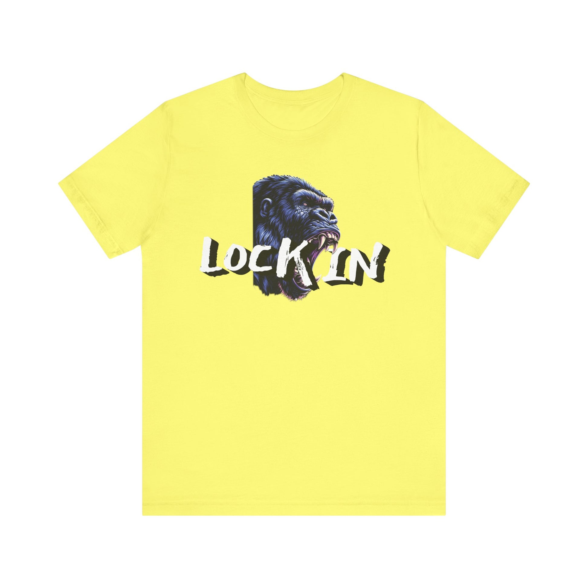 Lock In Gorilla Graphic Tee - Unisex Jersey Short Sleeve T-Shirt
