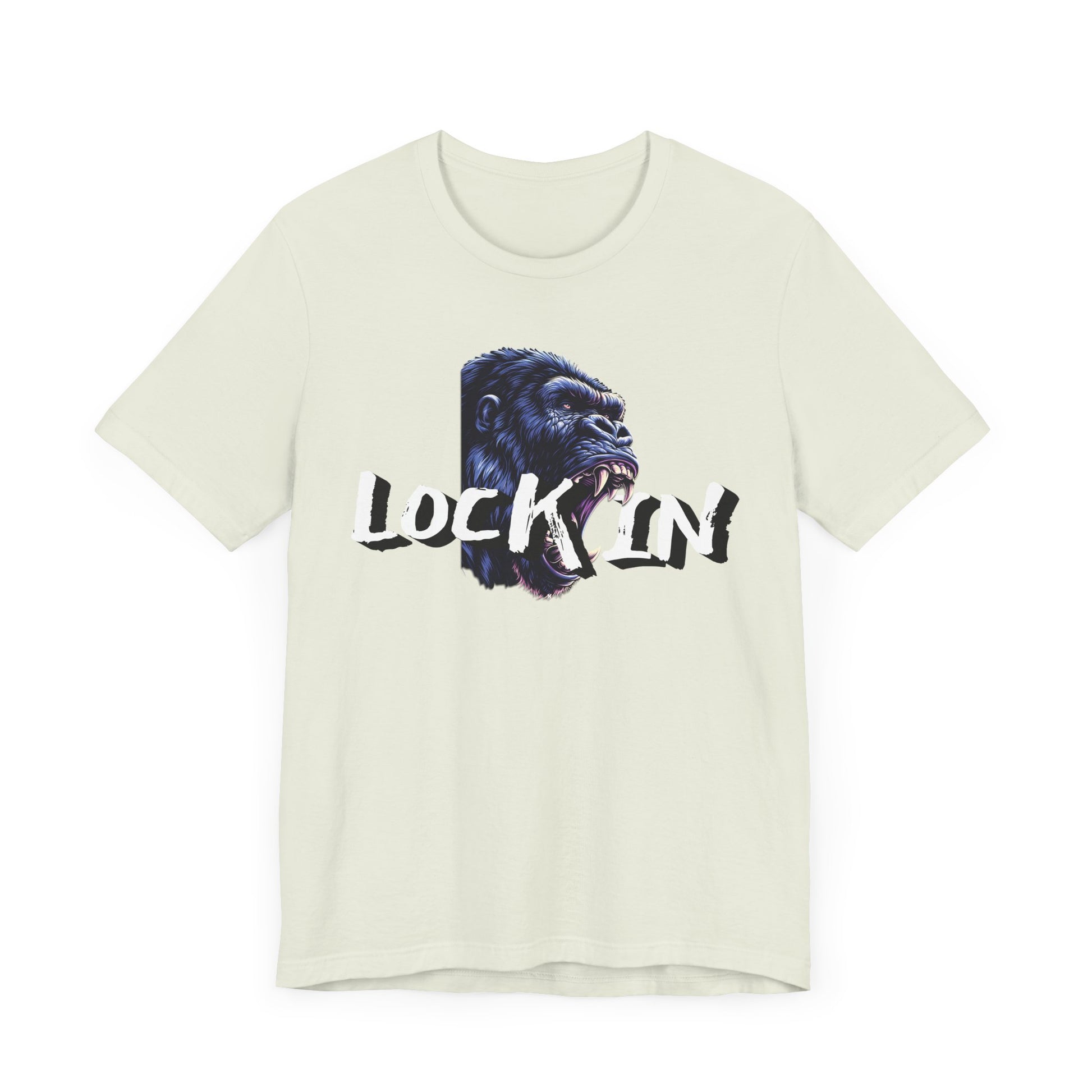 Lock In Gorilla Graphic Tee - Unisex Jersey Short Sleeve T-Shirt