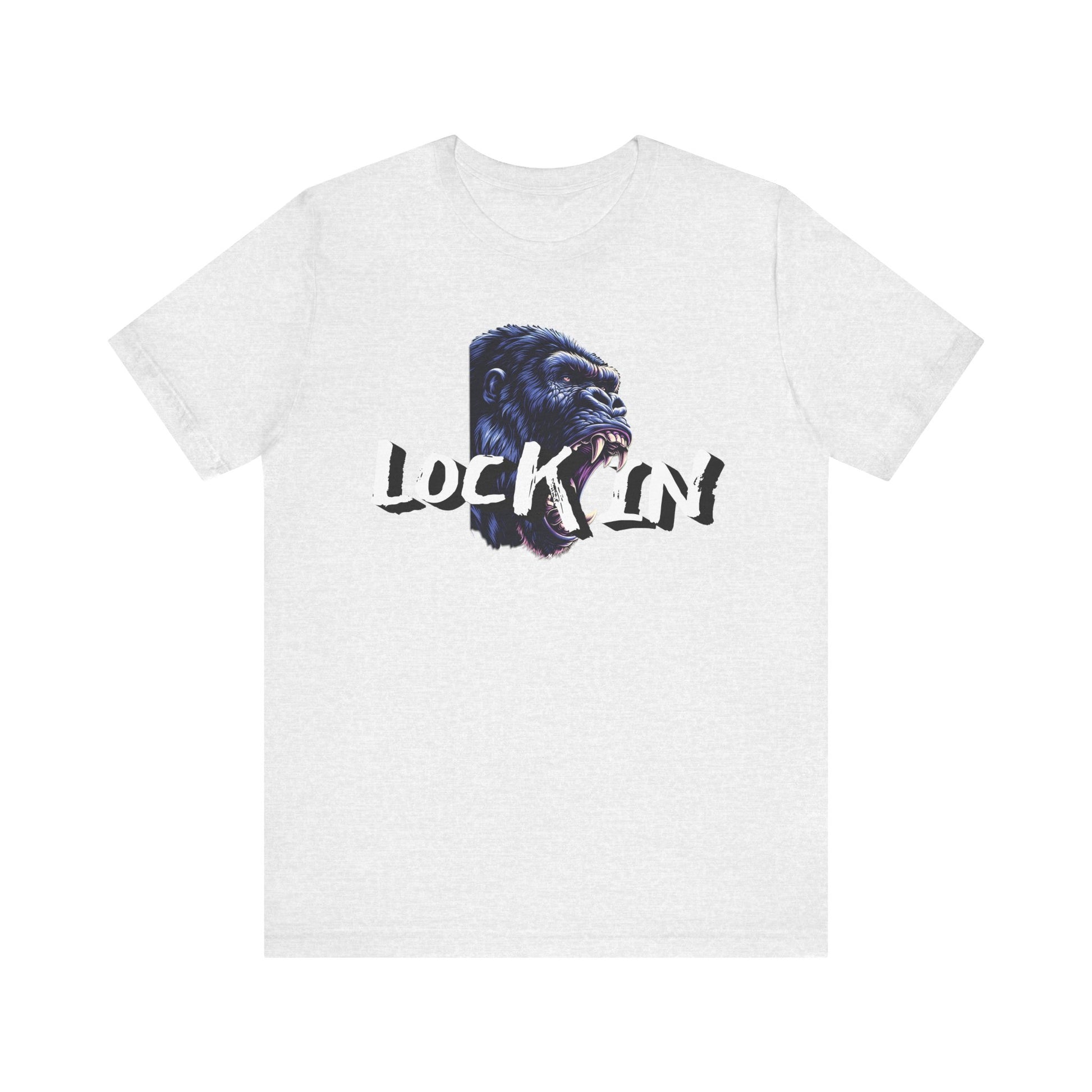Lock In Gorilla Graphic Tee - Unisex Jersey Short Sleeve T-Shirt