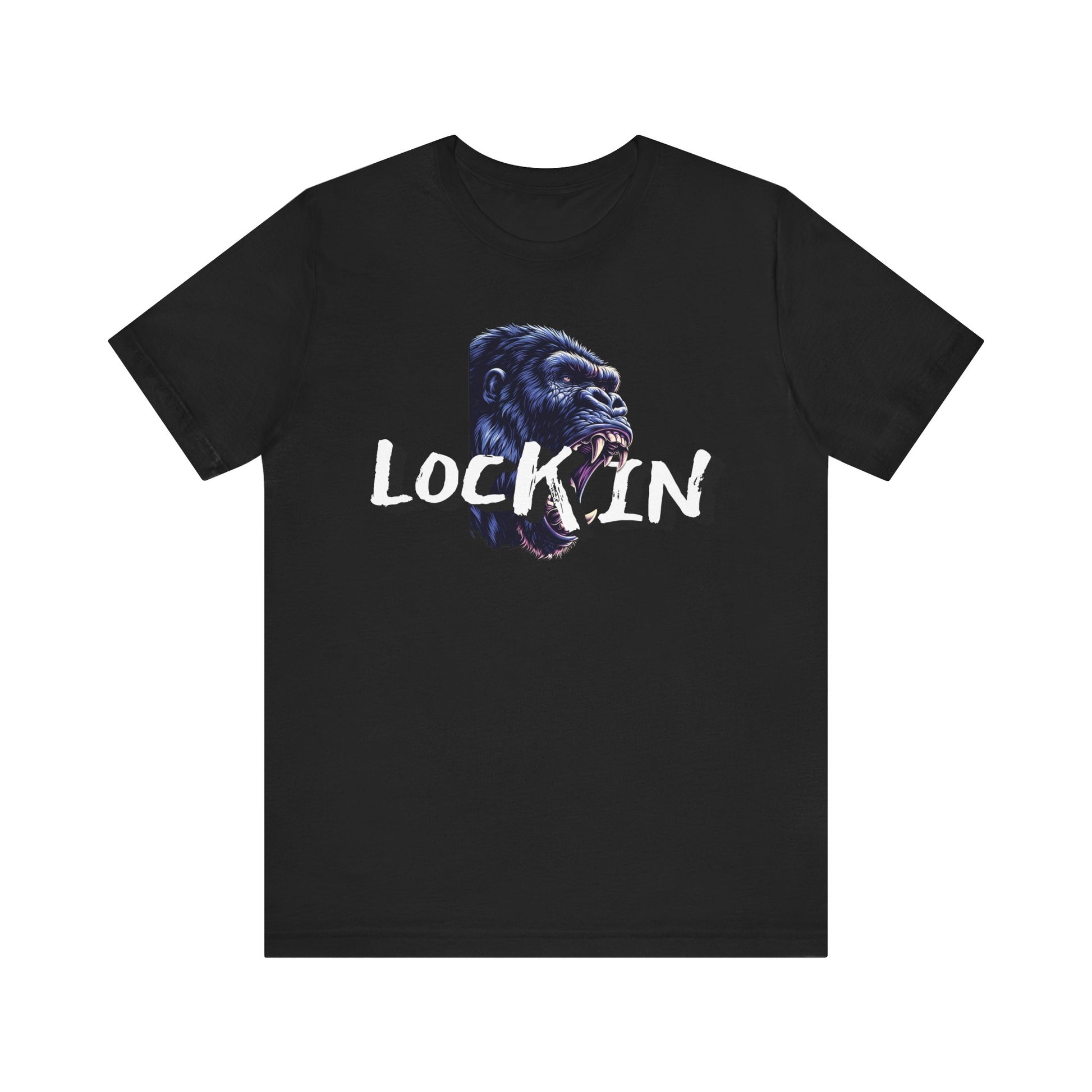 Lock In Gorilla Graphic Tee - Unisex Jersey Short Sleeve T-Shirt